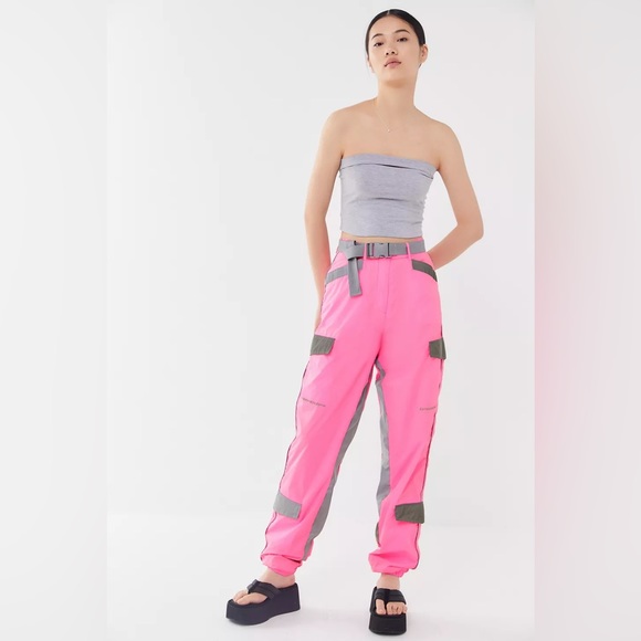 I.AM.GIA Neon Pink Reflective Neptune Track Pants NEW - Picture 5 of 9